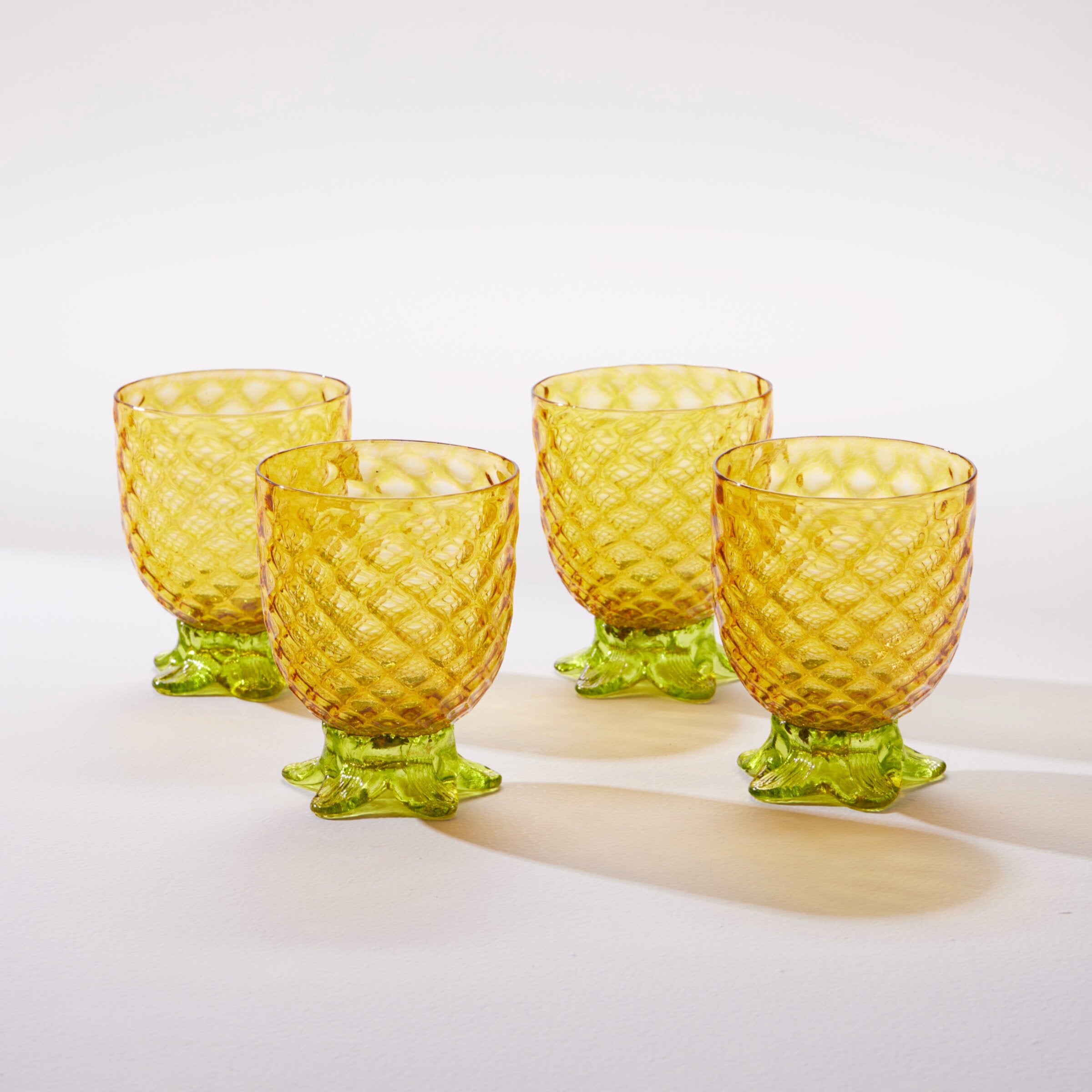 Set of Four of Small Pineapple Glasses · Artful Home