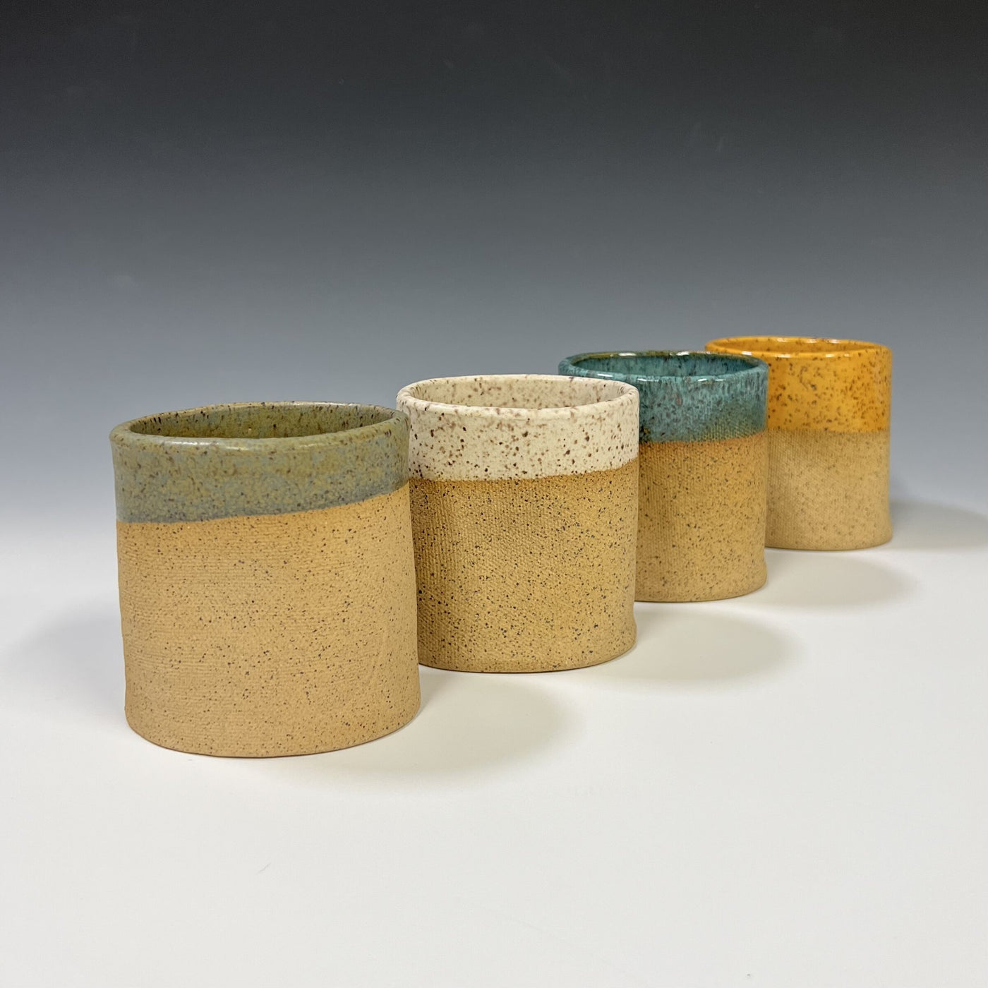 Agate, cream, jade, mustard