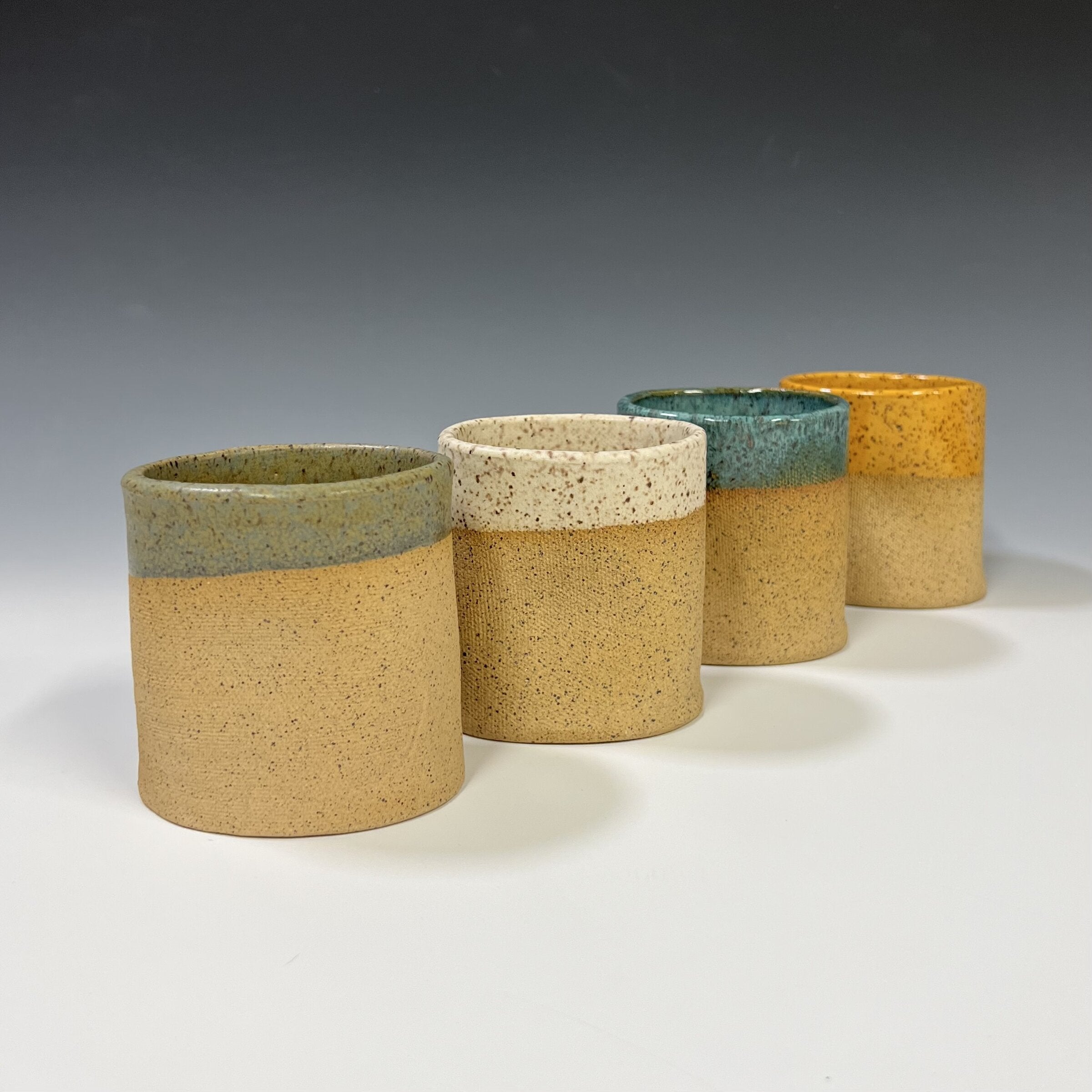 Agate, cream, jade, mustard