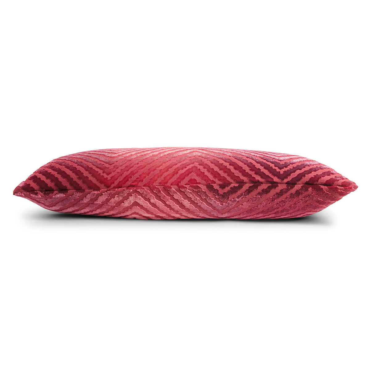 Chevron Velvet Long Lumbar Pillow