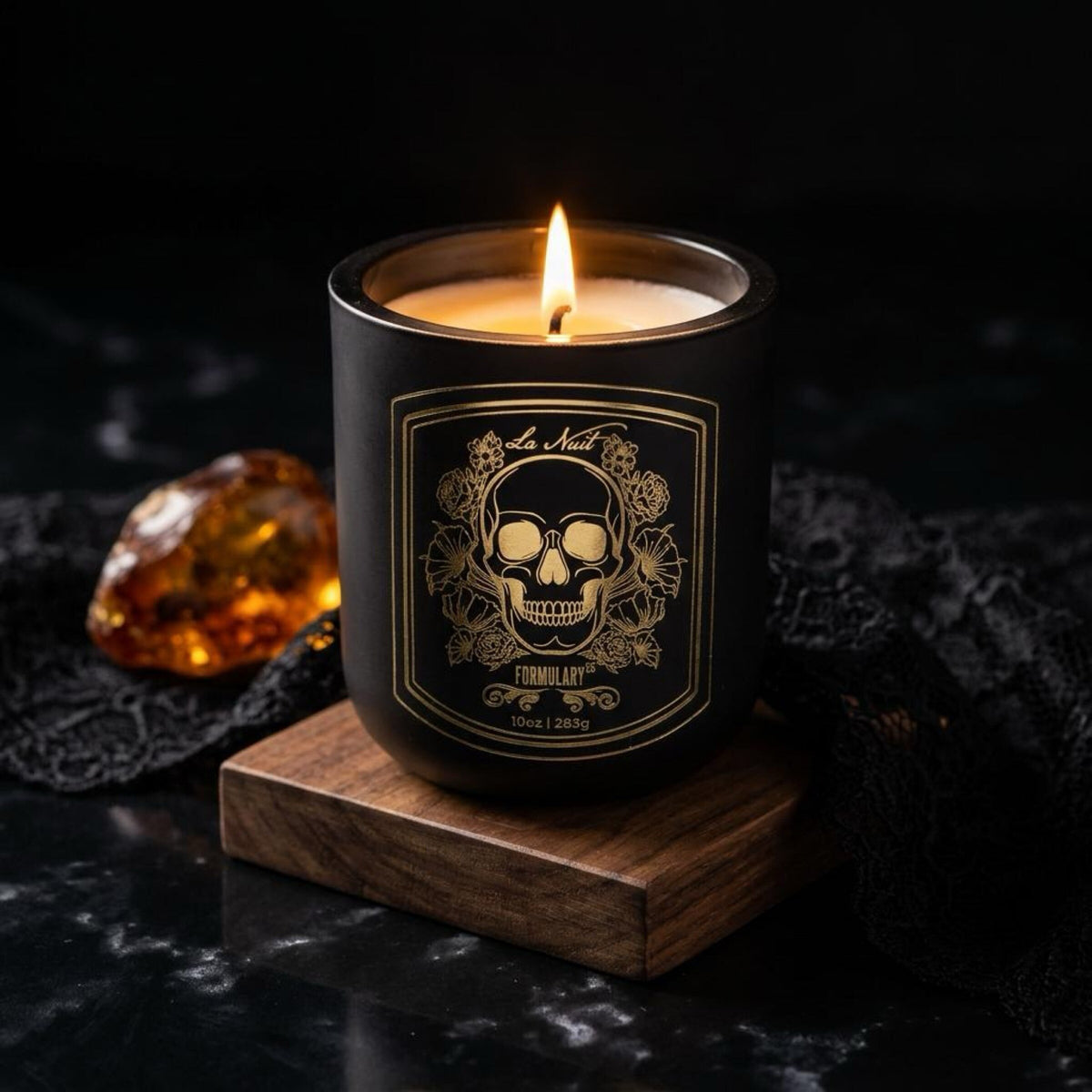 La Nuit Matte Black Candle