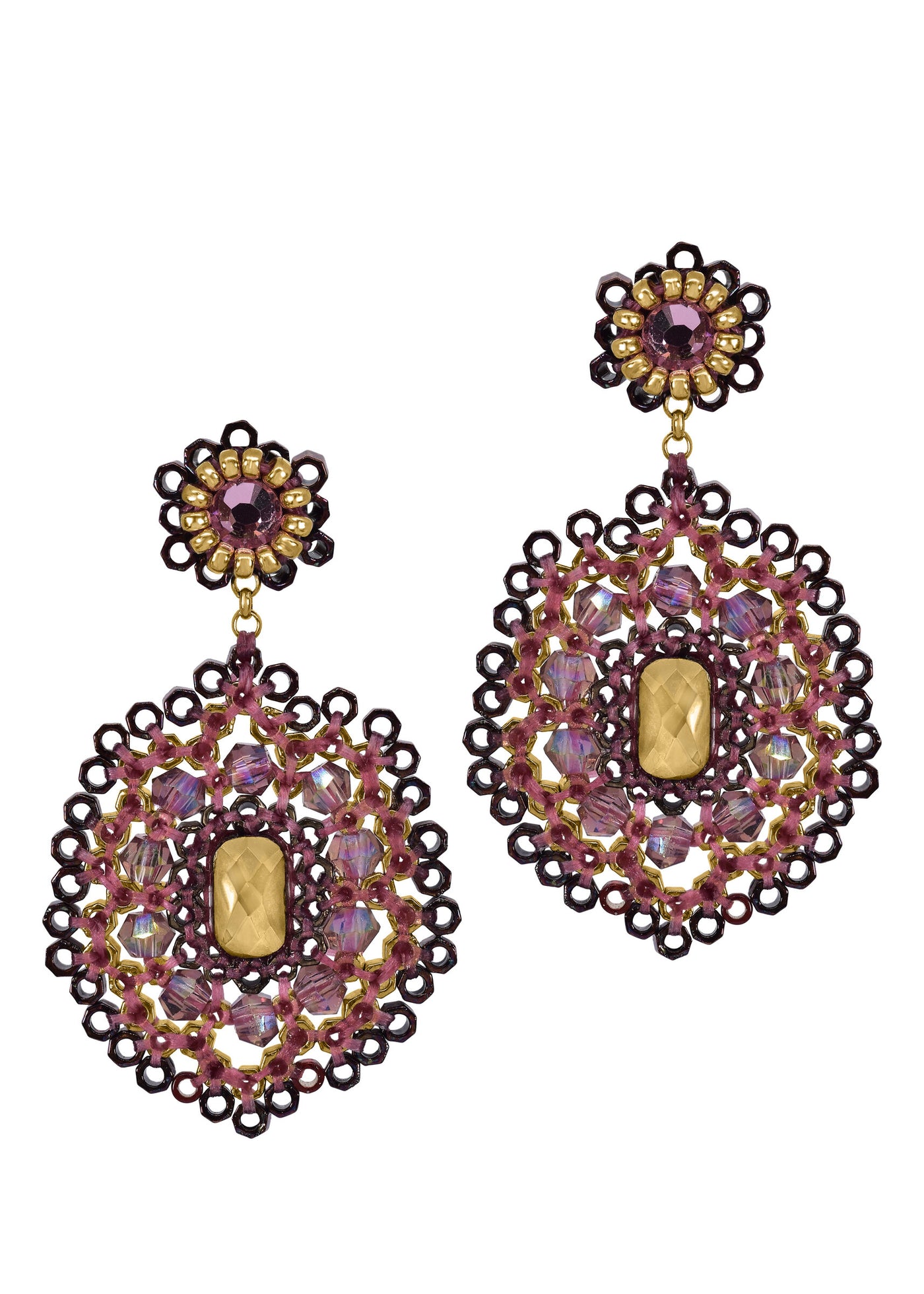 dark pink & gold
