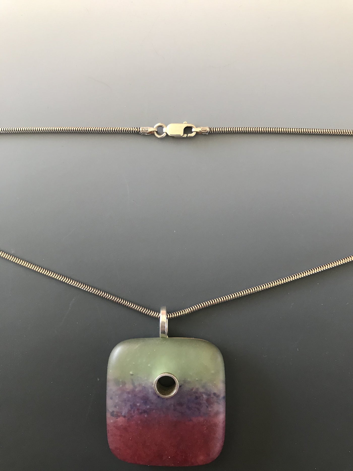 Square Landscape Necklace