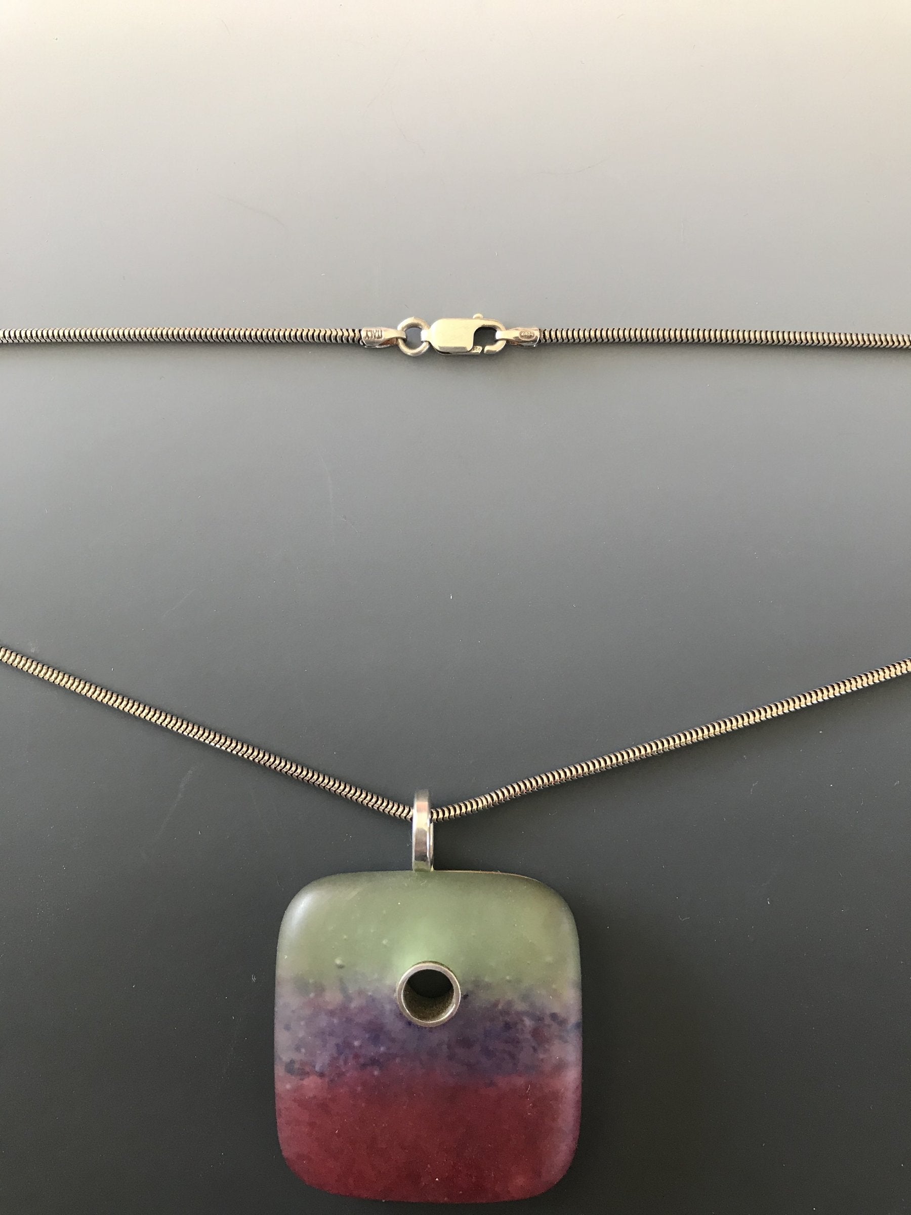 Square Landscape Necklace