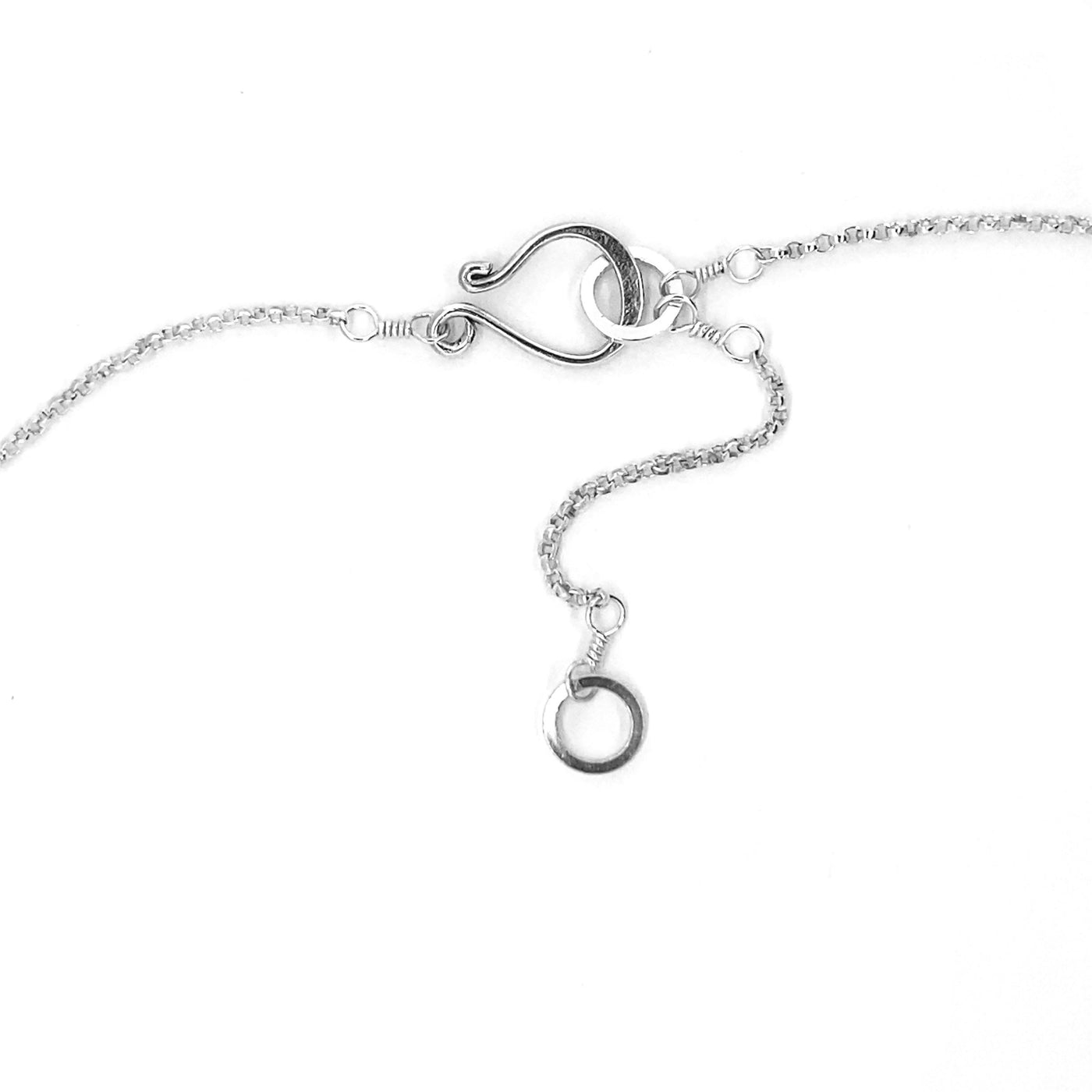 Small Blue Topaz Petal Necklace