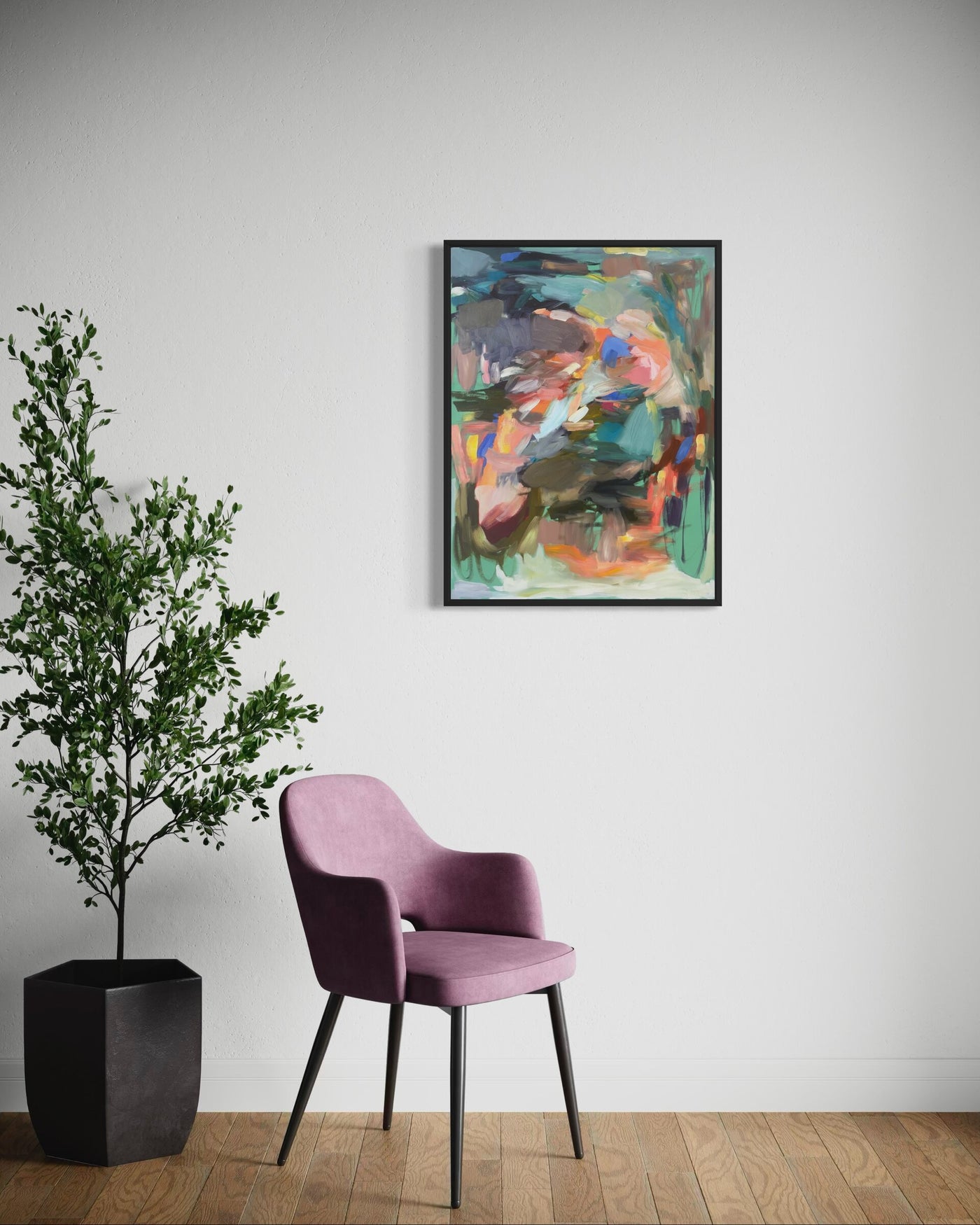 print on canvas framed