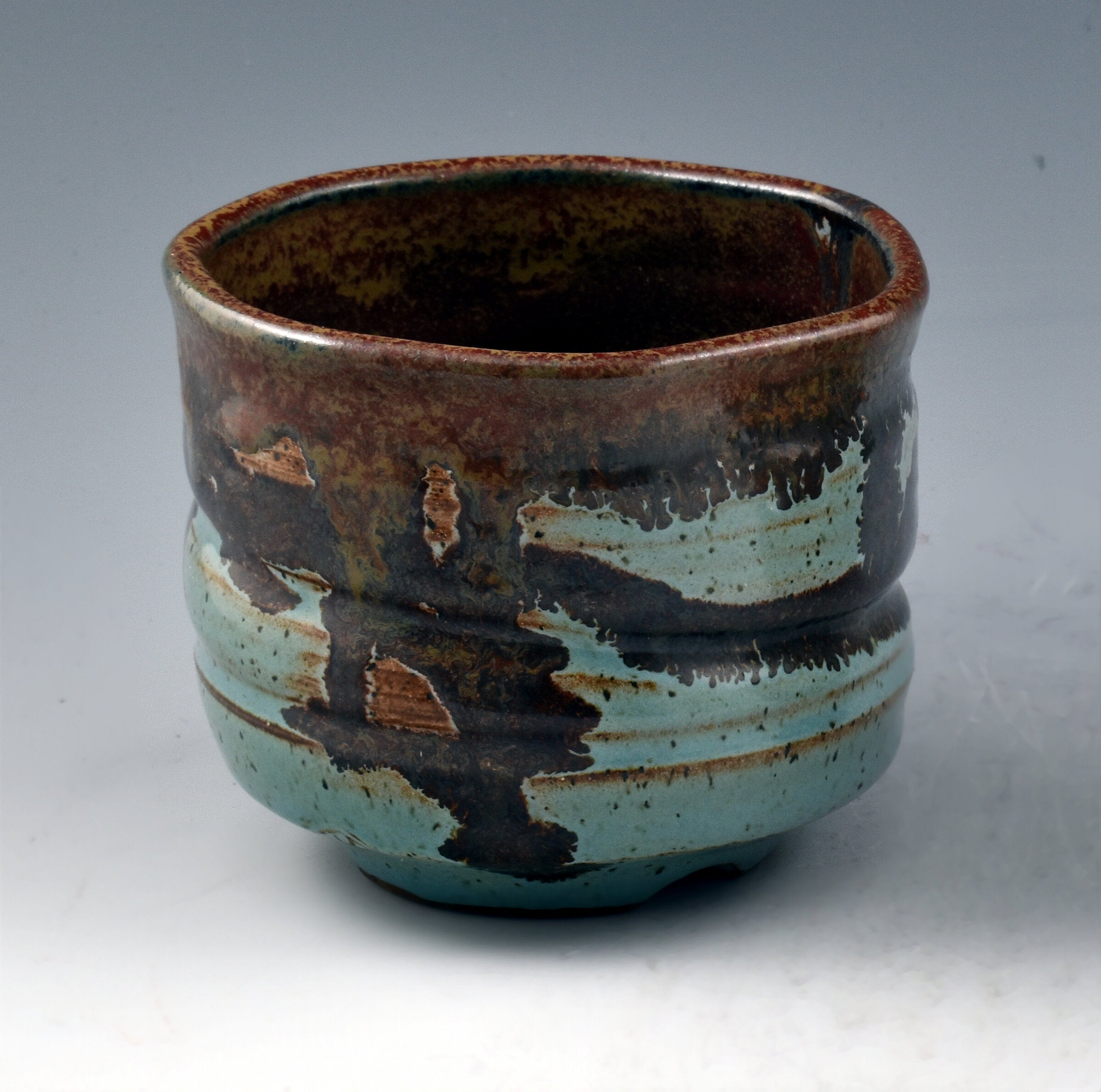 Celadon and Brown Stoneware Cup II