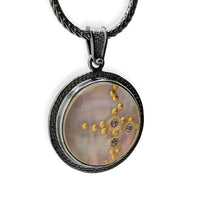 Gold Bubble & Diamond Pendant