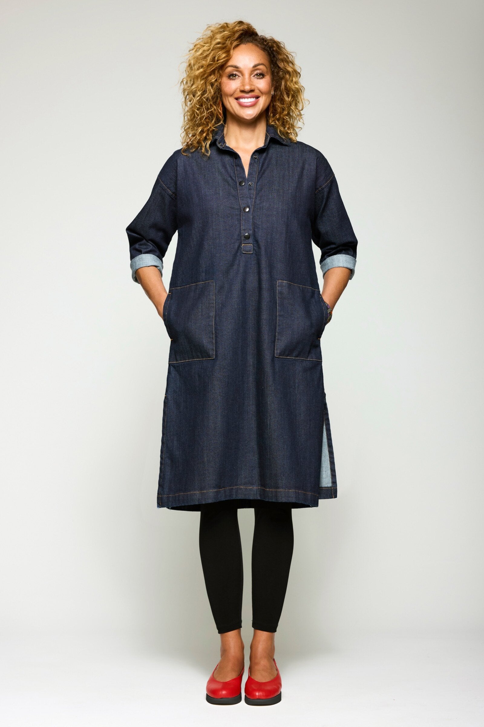 Denim Popover Tunic