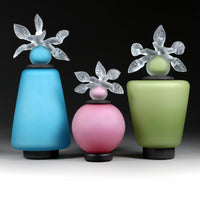 left to right: novi zivot mali (new life petite) in adriatic, rose & fern