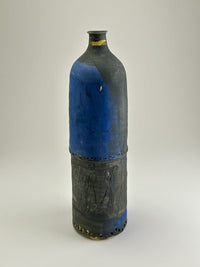 Tall Black Mondrian Vessel