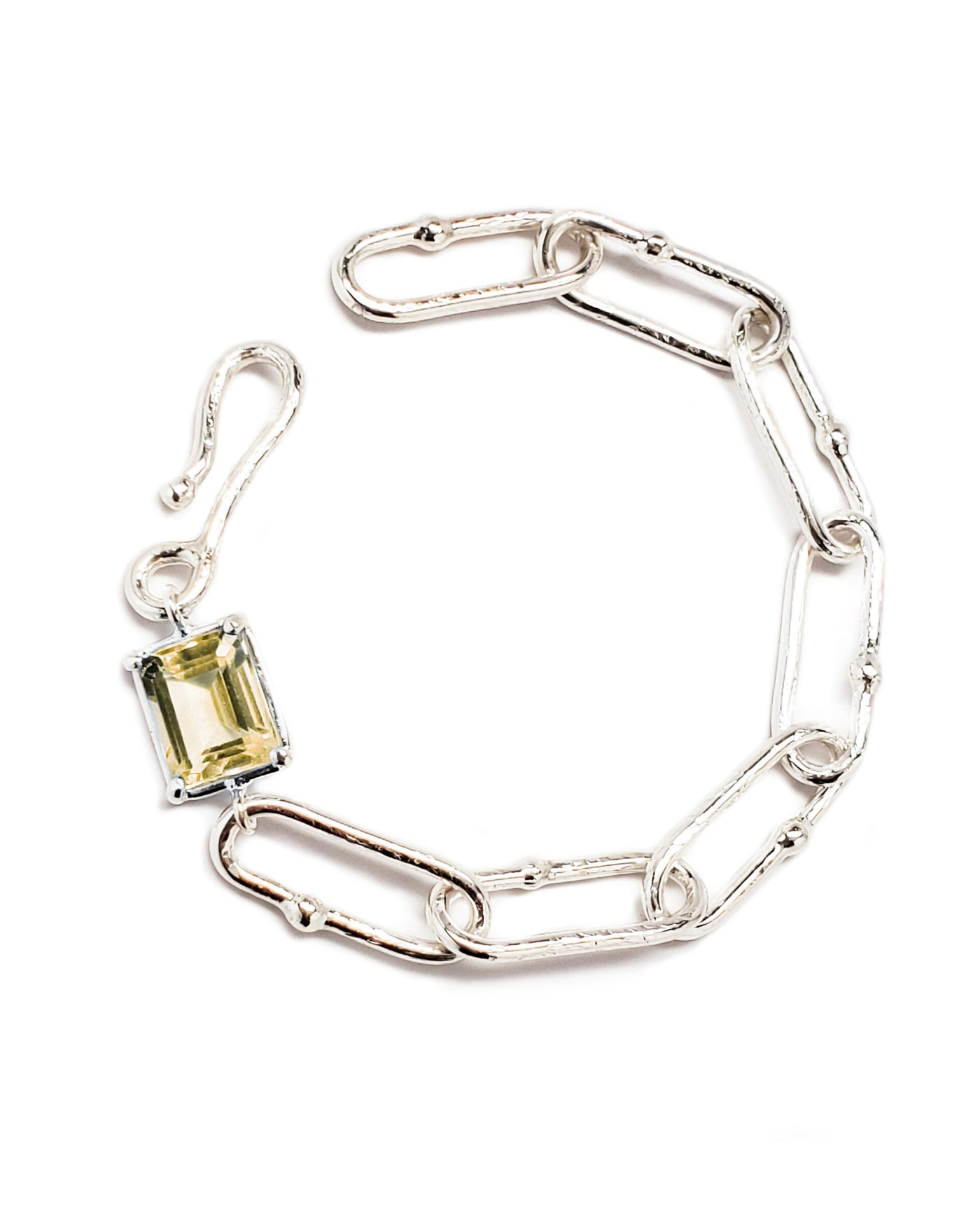 Citrine Shimmer Long Link Bracelet