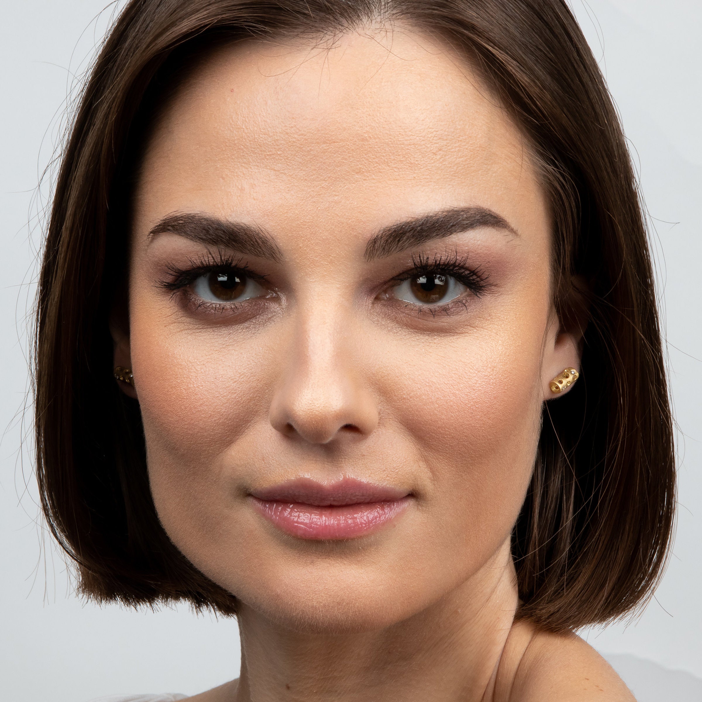 Holly Tube Stud Earrings