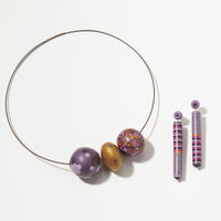 shown with Violet and Gold Necklace (sold separately)