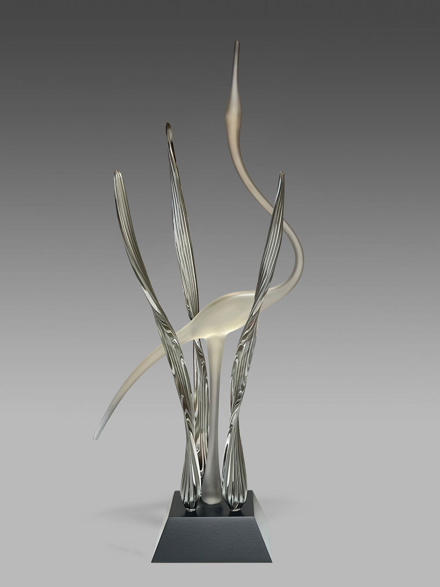 Heron in the Marsh, Satin Silver Smoke