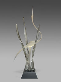 Heron in the Marsh, Satin Silver Smoke