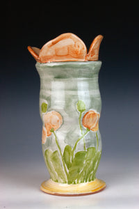 Pastel Poppy Vase