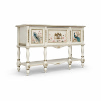Peacock Garden Ivory Console