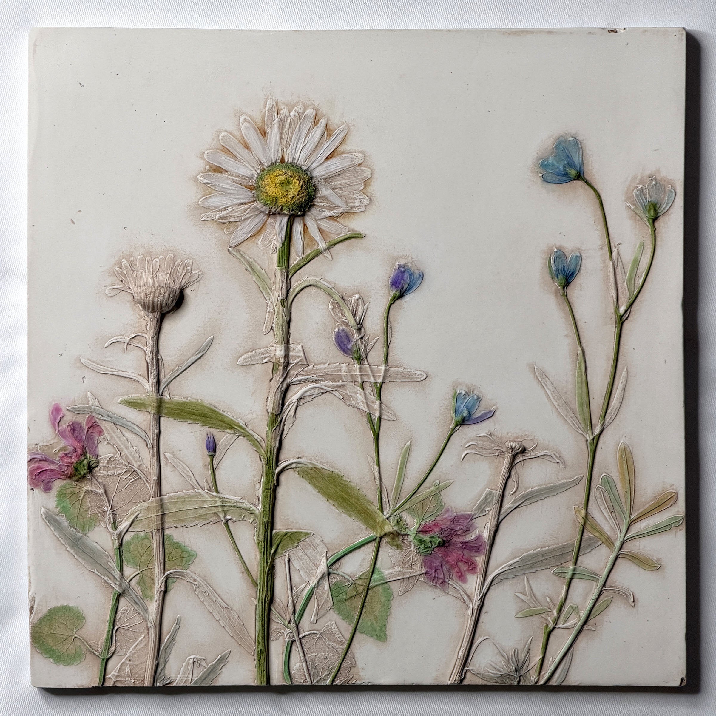 Spring Garden Flowers Tile