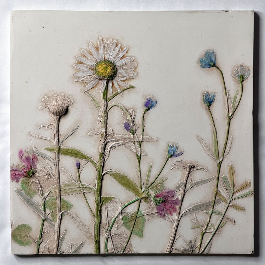 Spring Garden Flowers Tile