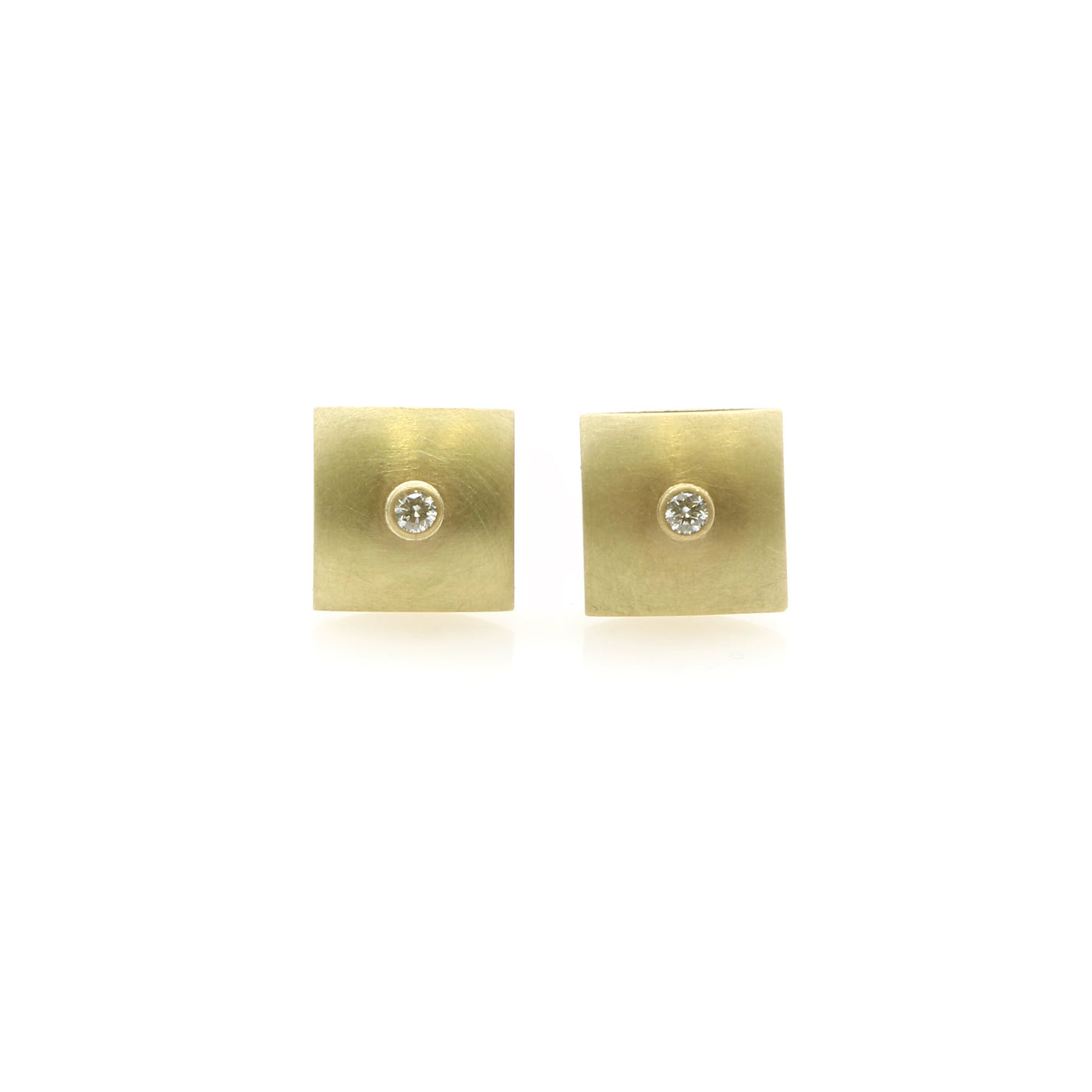 Diamond Cushion Earrings