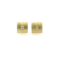 Diamond Cushion Earrings
