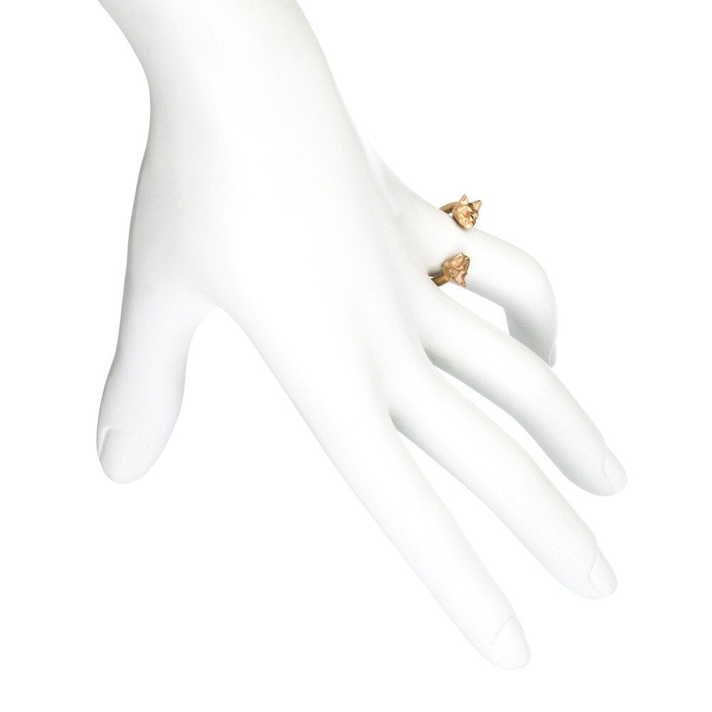 Tiny Double Cats Ring