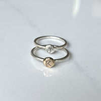 Silver (top) and 14k Gold (Bottom)