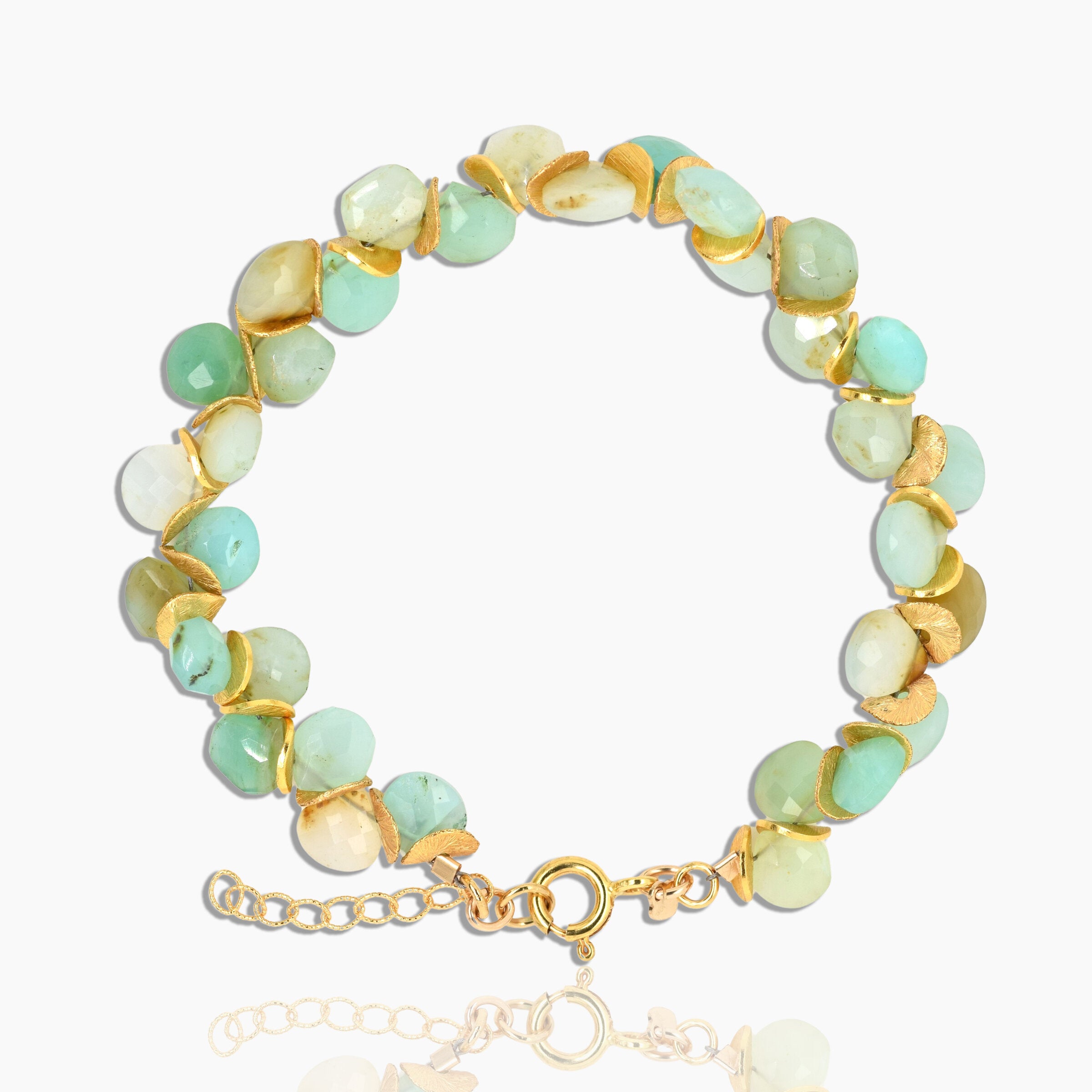 Peruvian Blue Opal Signature Bracelet