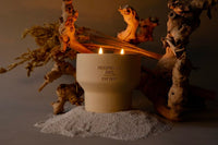 Cement Candle in Sand, No. 5