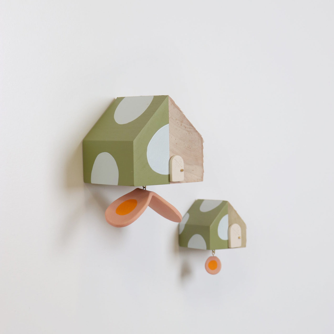 Polka Dot Green with Butterfly