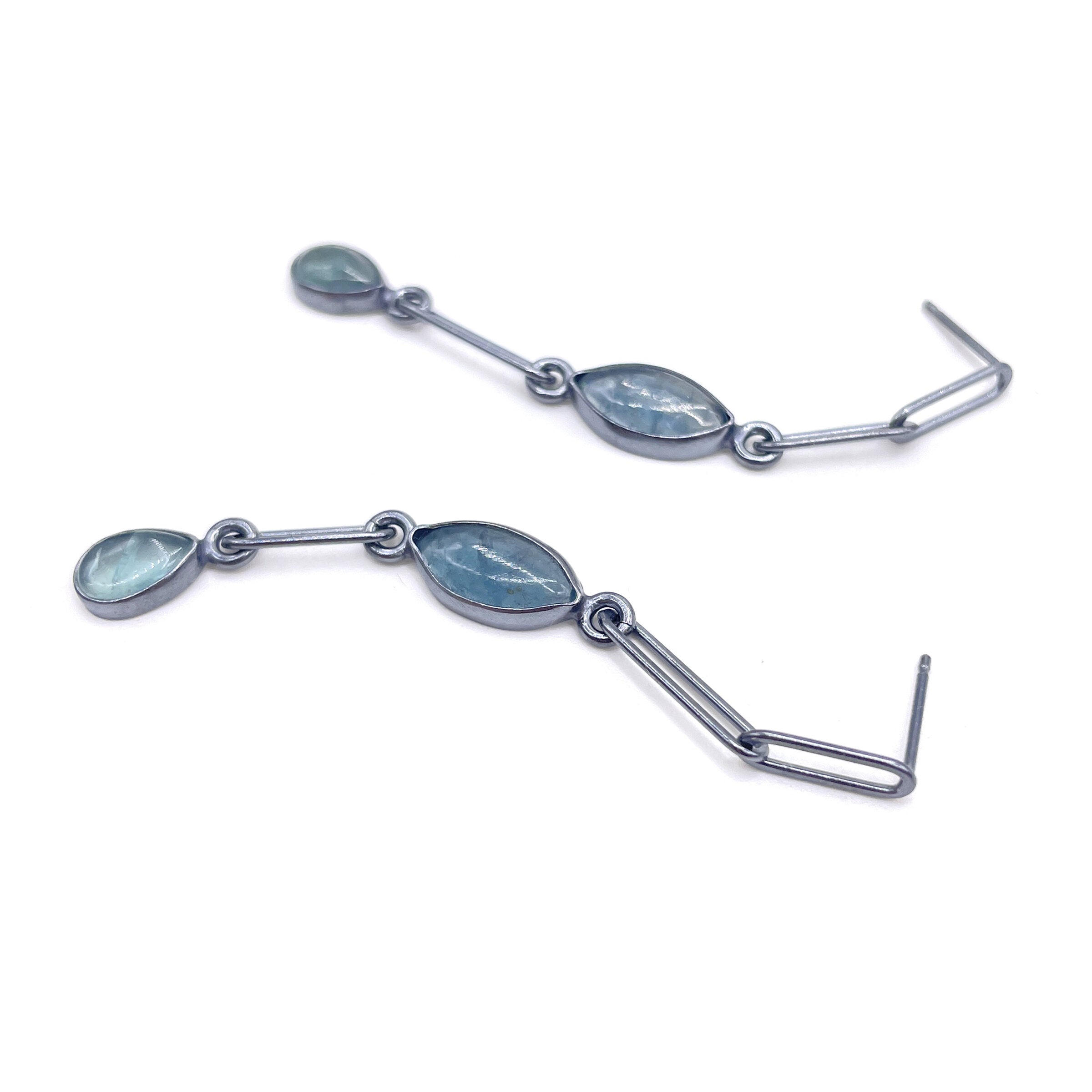 Mini Link & Apatite Earrings