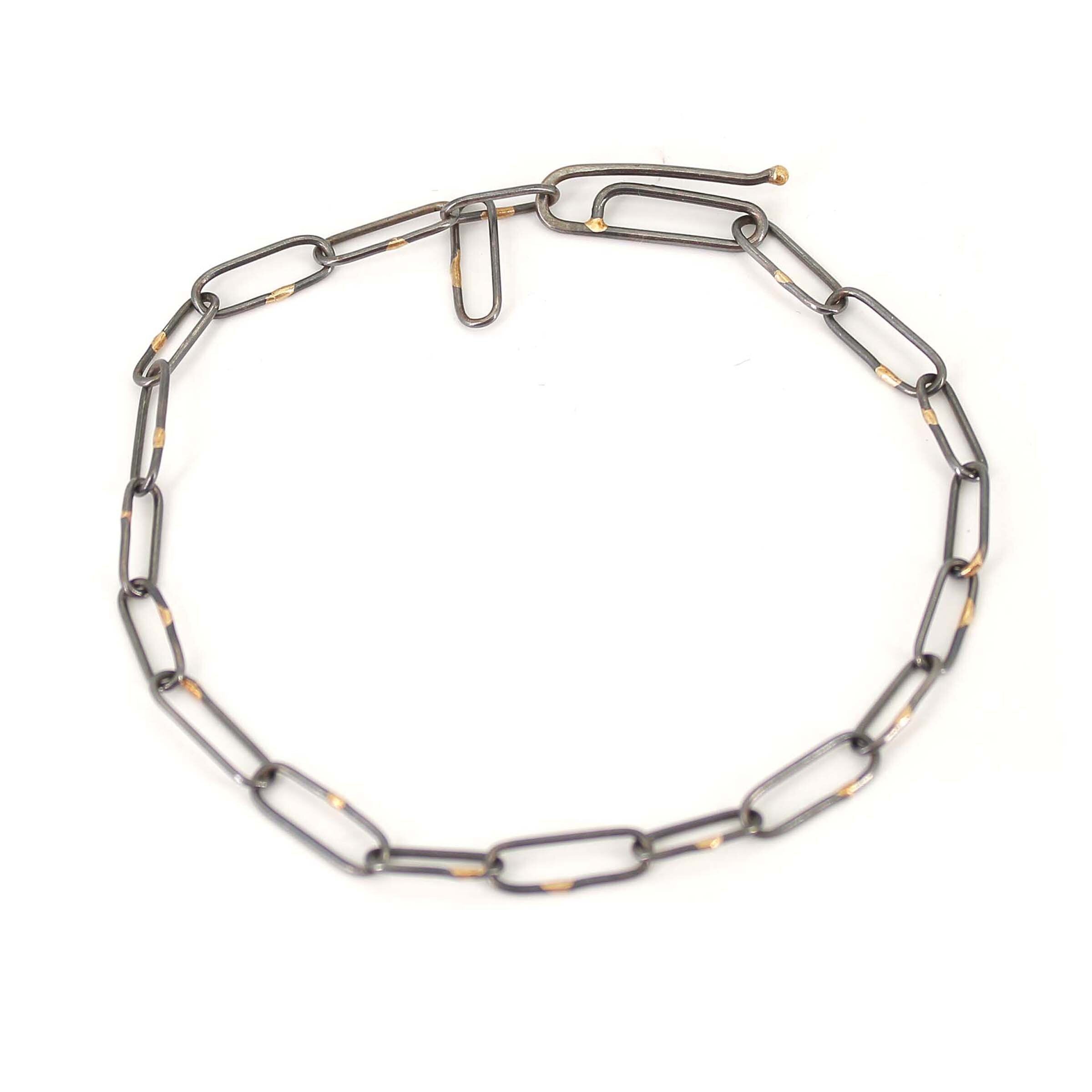 Sterling & Gold Chain Link Bracelet