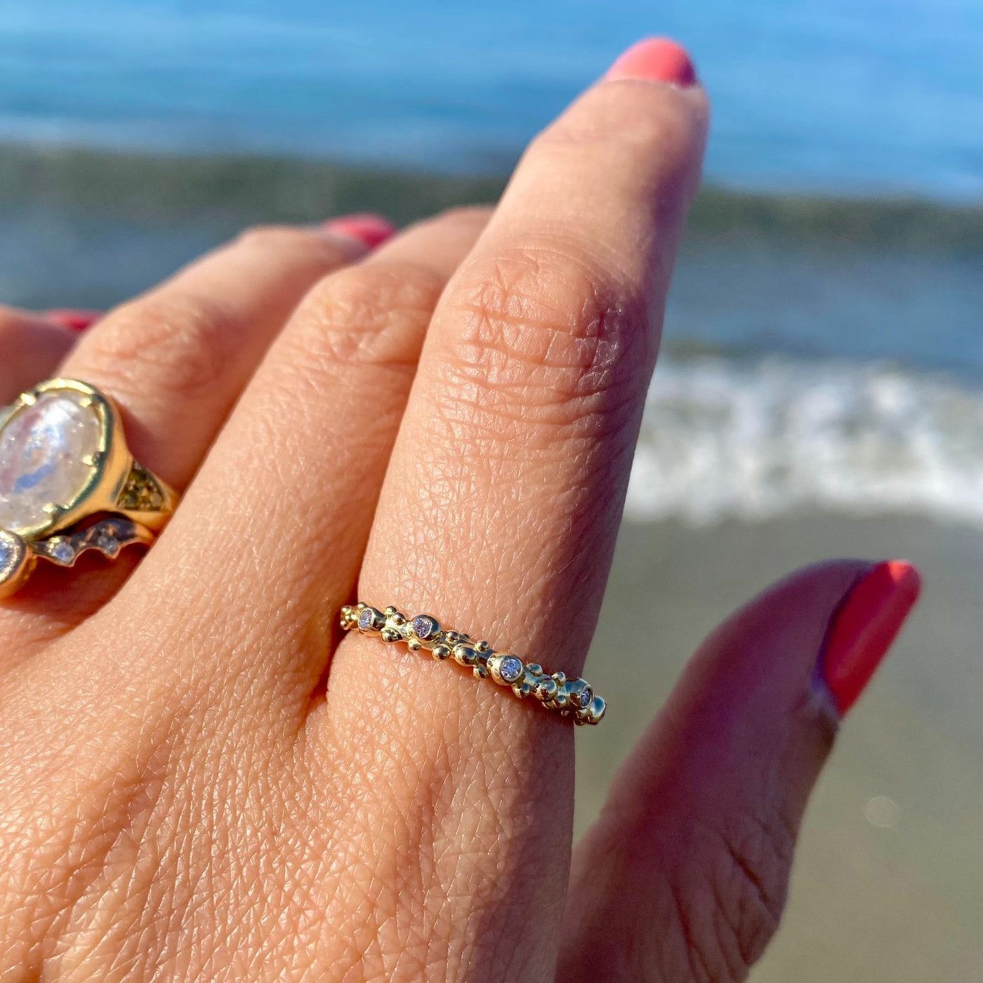Diamond Seafoam Ring