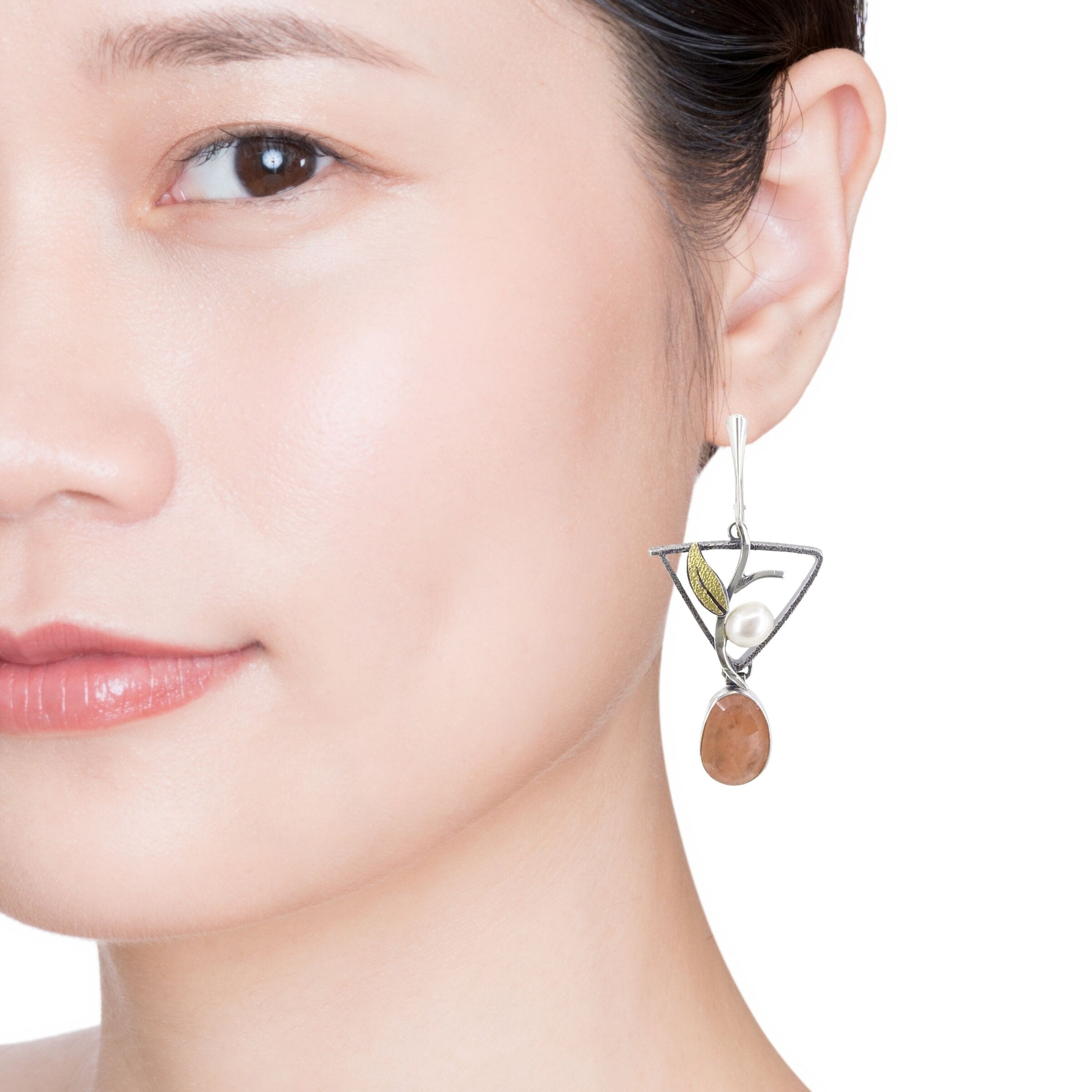 Summer Peach Earrings