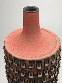 Black and Red Carved Vessel