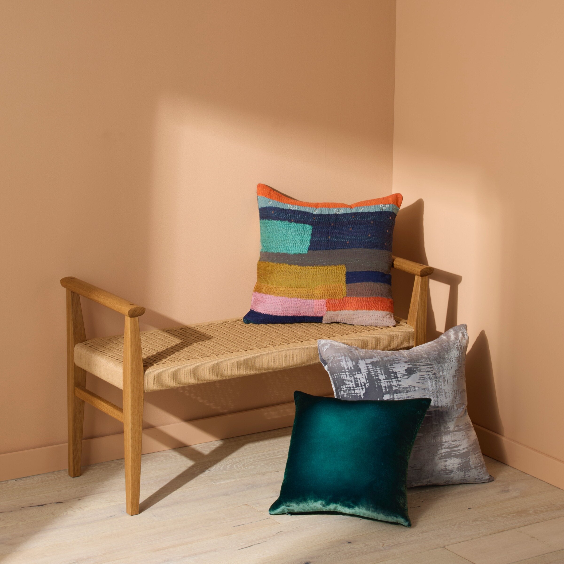 Sunset Stripes Pillow