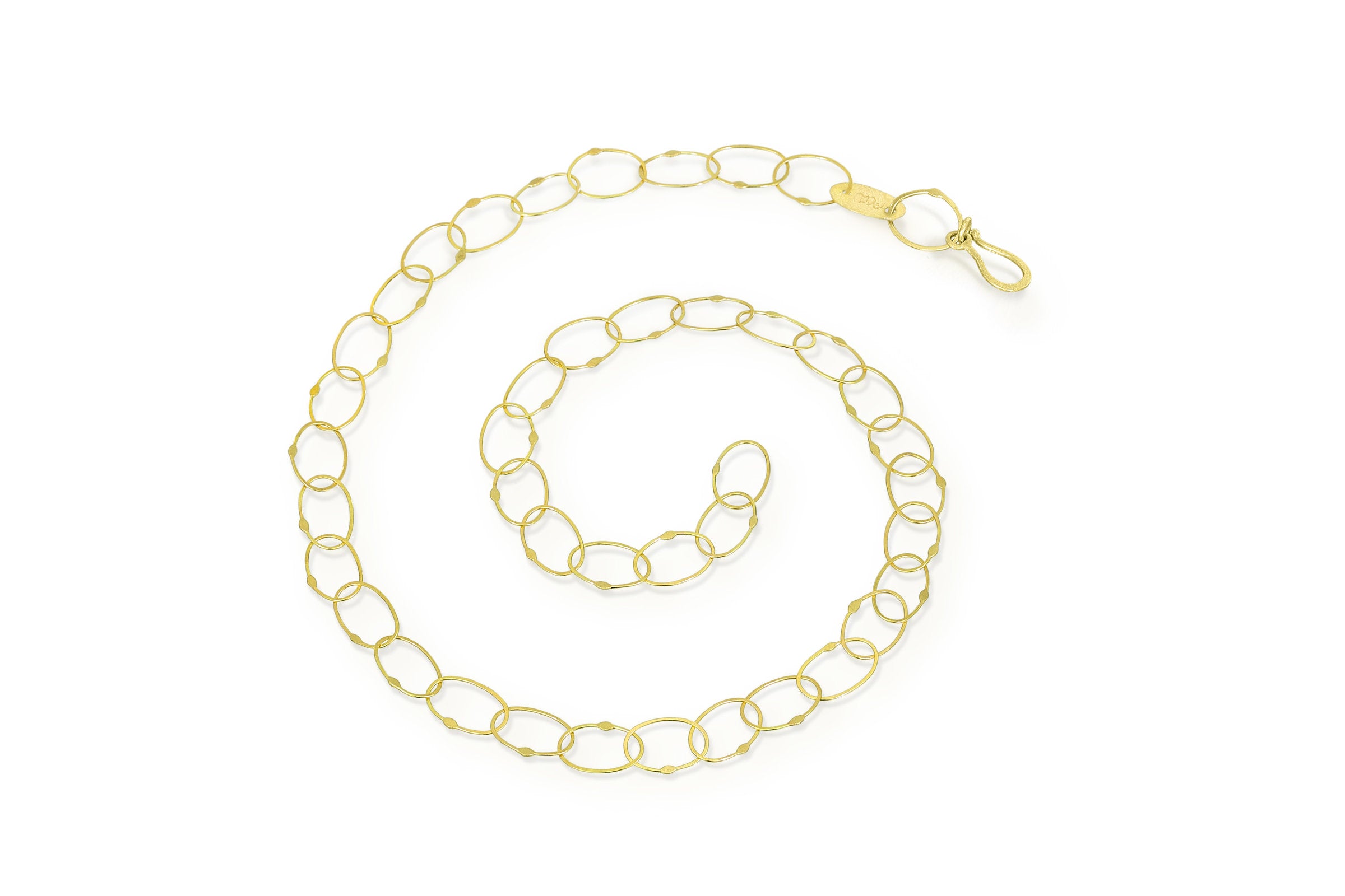 18K Gold Oval Link Chain