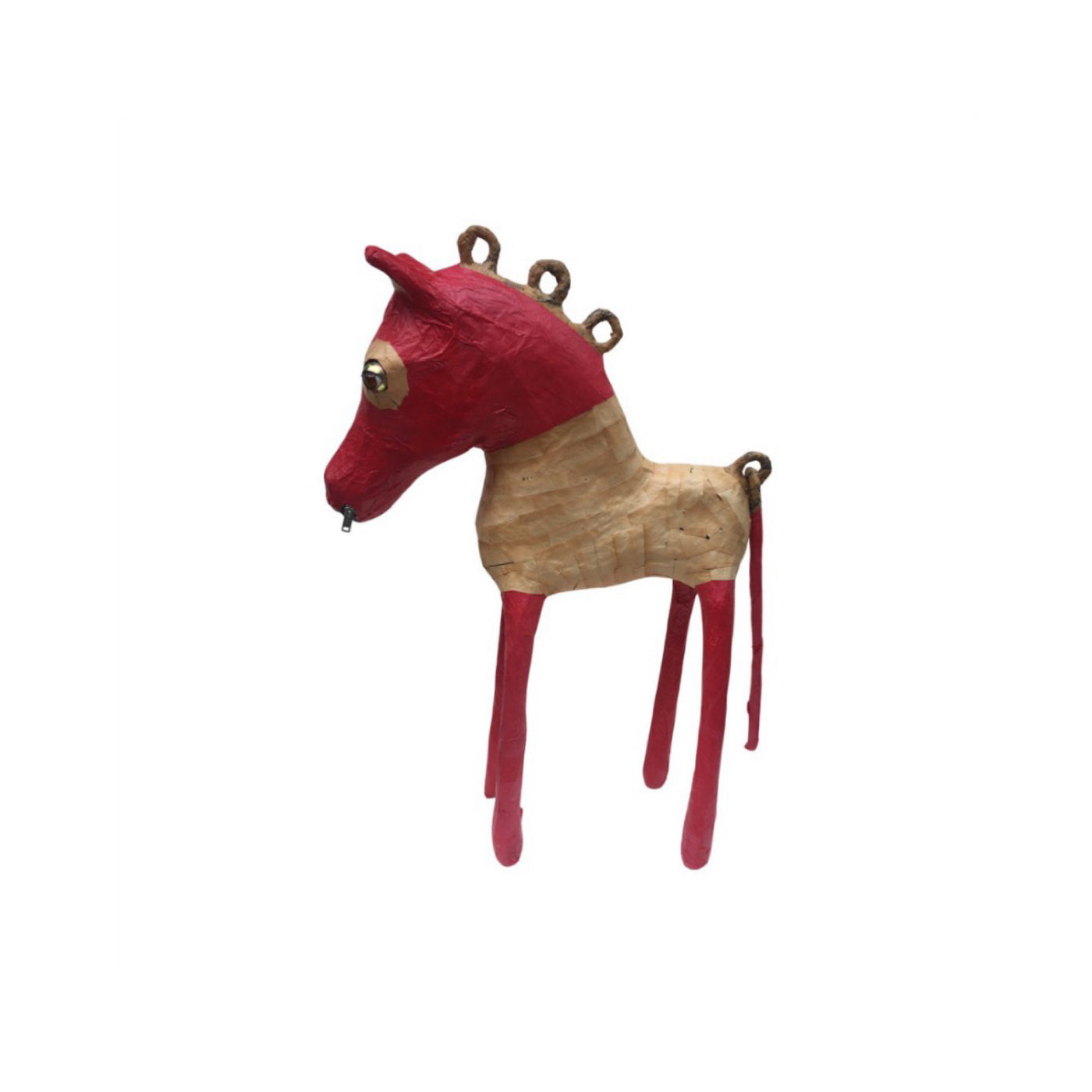 Red Headed Zippered Horse