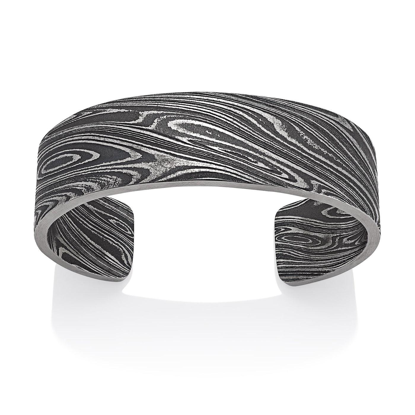 Damascus Oxidized Steel Cuff