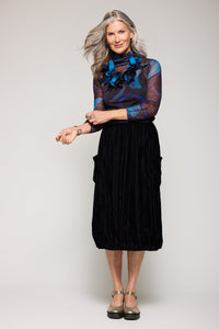 Velvet Cargo Skirt