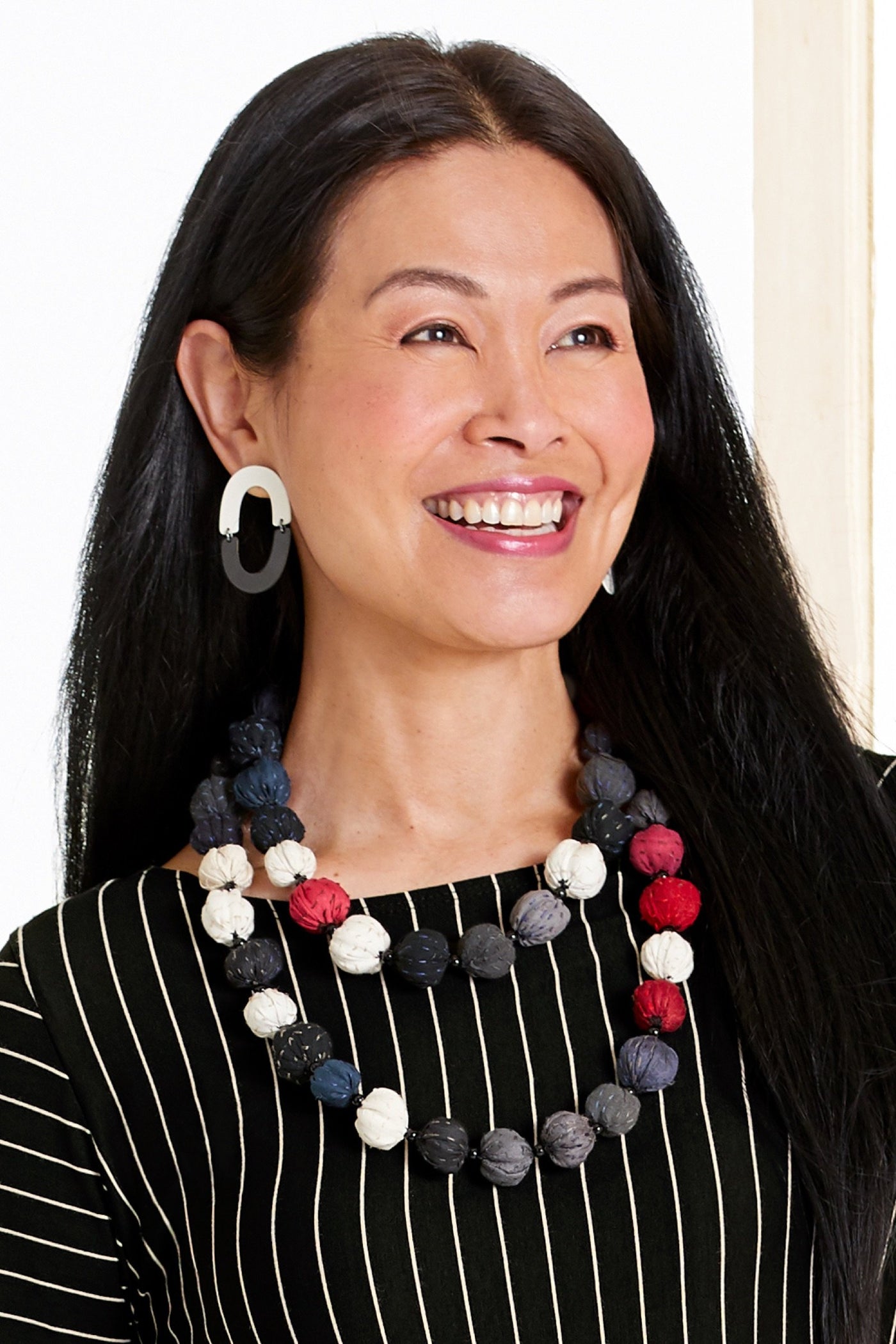 shown with the Split Link Earrings by Ashley Buchanan