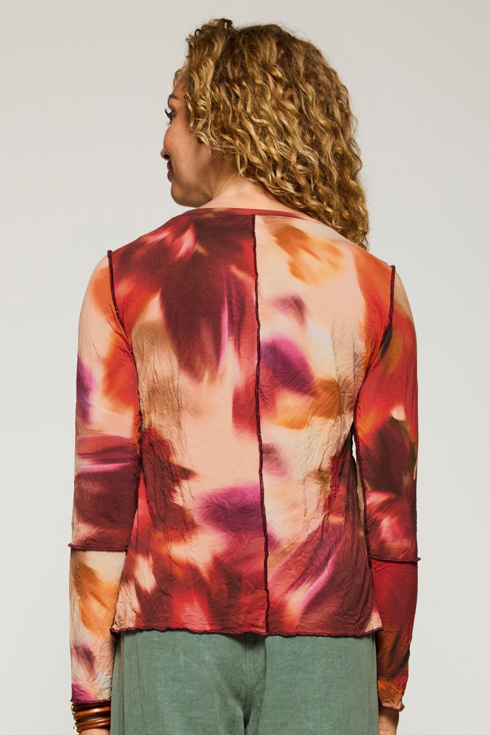 Blurred floral print