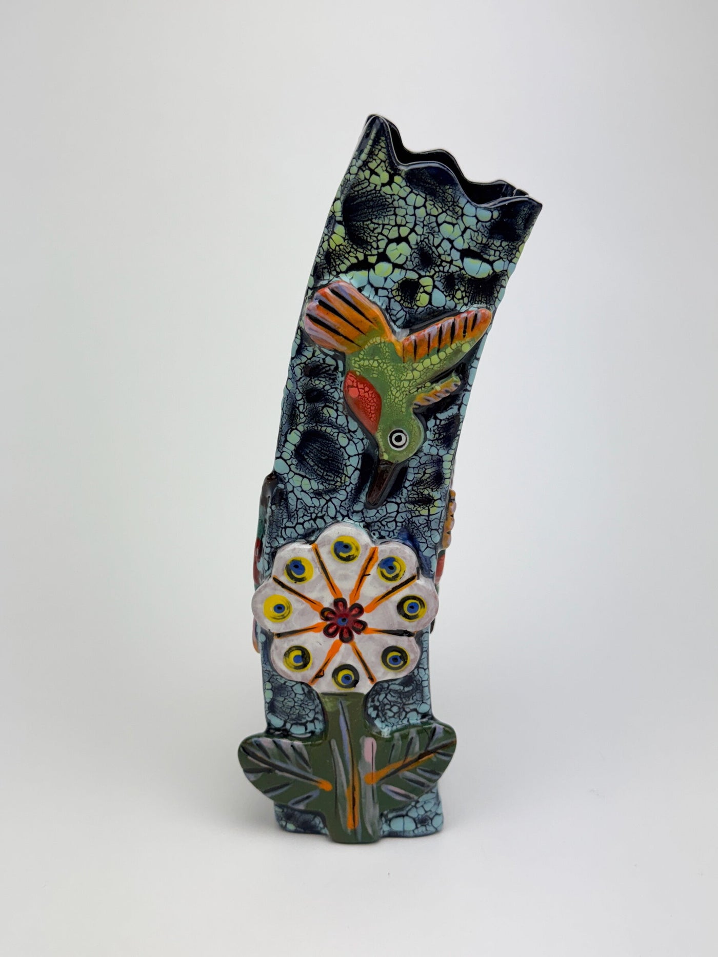 Hummingbird Garden Wall Vase