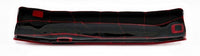 black on red