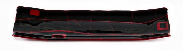 black on red