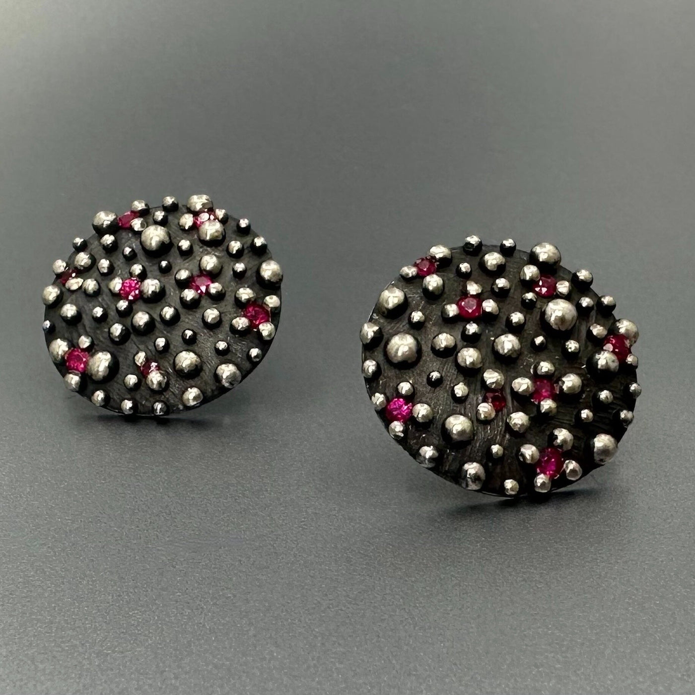 Bumpy Shield Earrings