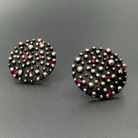 Bumpy Shield Earrings
