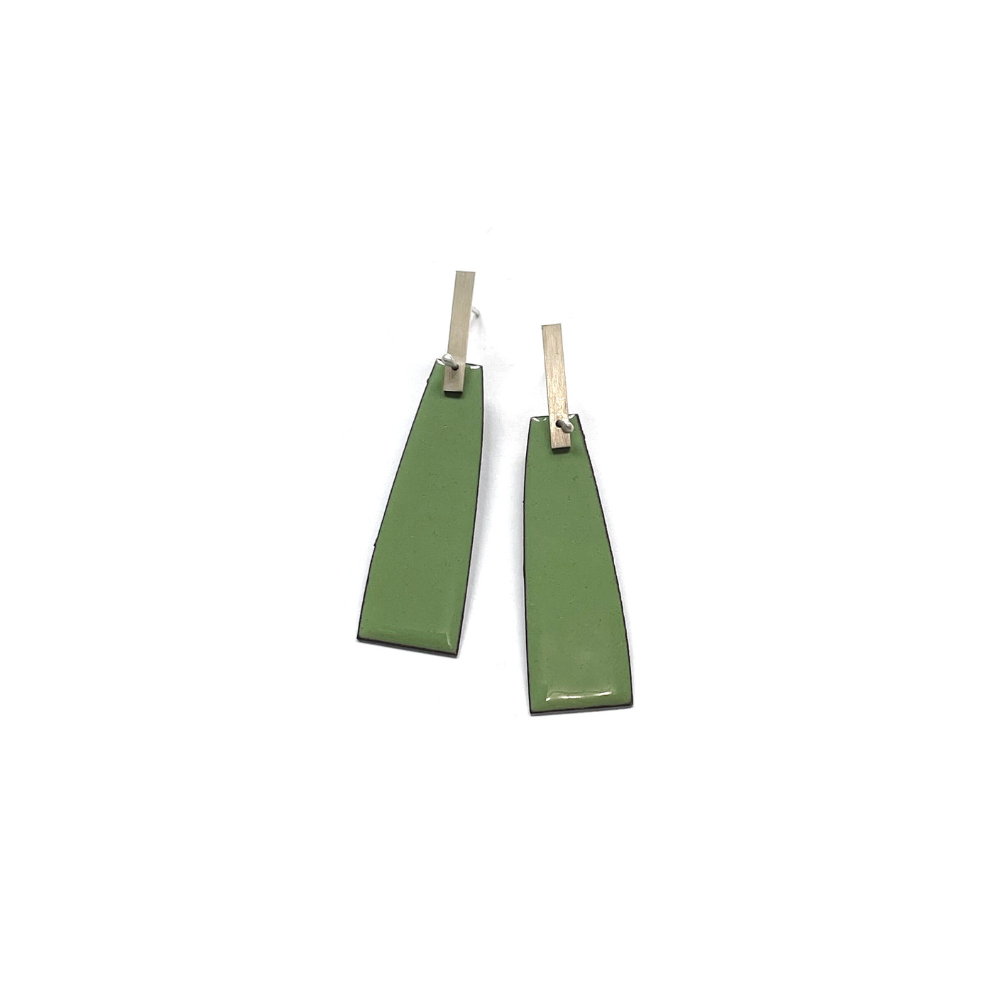 Light Olive Skinny Post Earrings