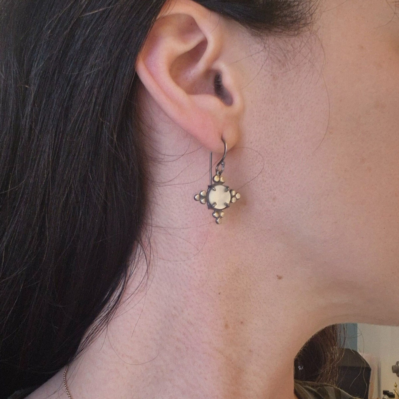 Mother-of-Pearl Star Earrings
